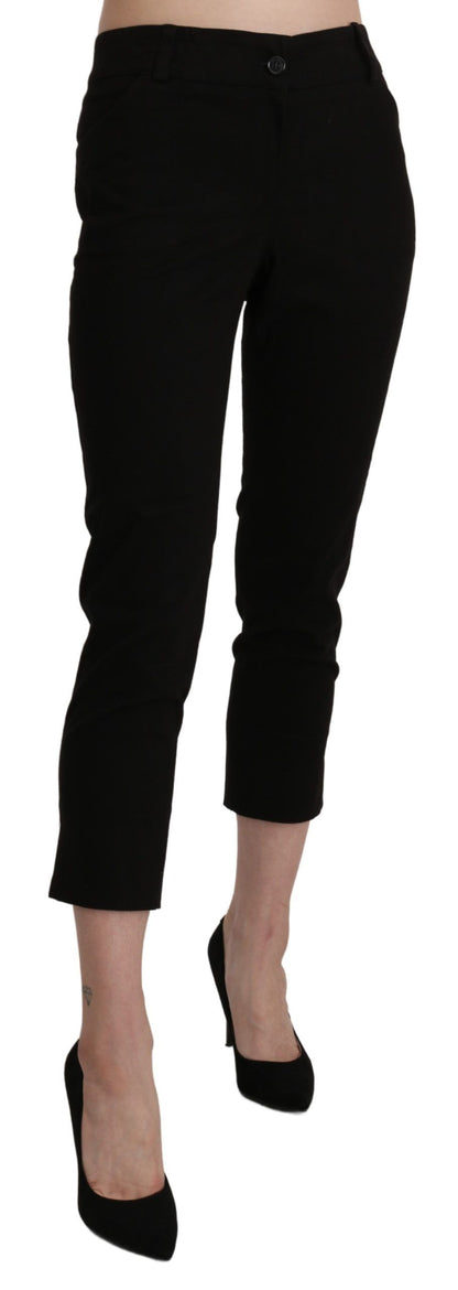 Pantaloni eleganti attillati a vita alta neri BENCIVENGA