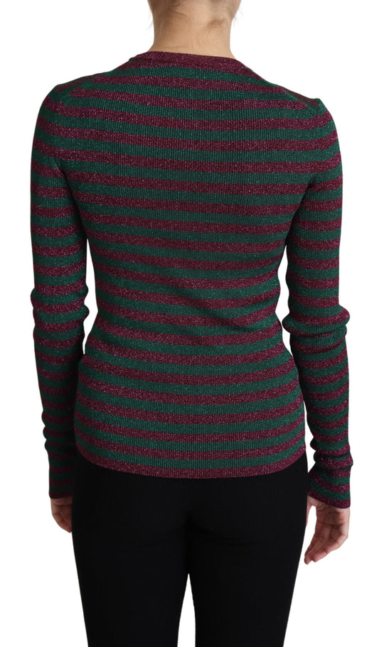 Dolce &amp; Gabbana Maglione girocollo a righe multicolor