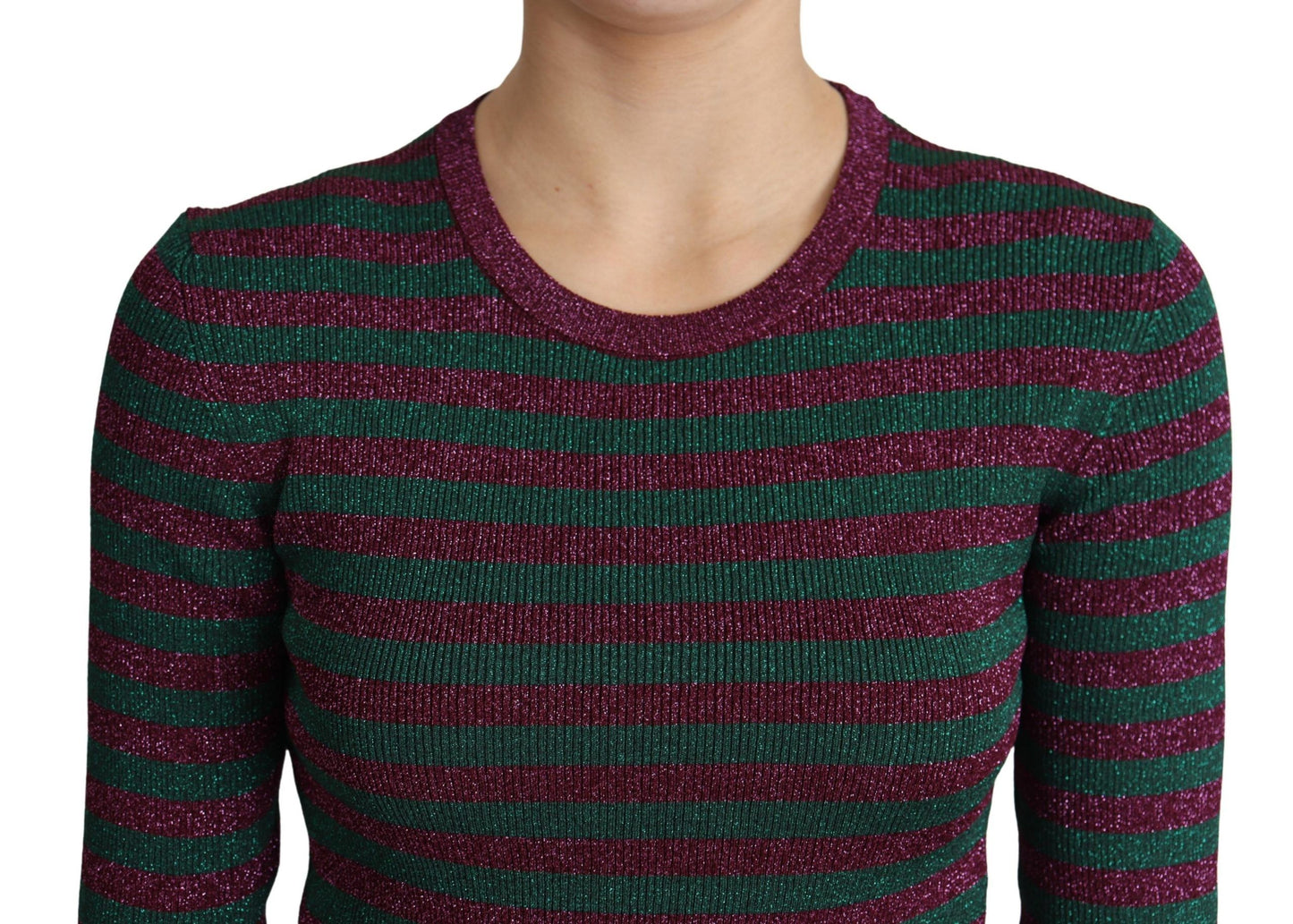 Dolce &amp; Gabbana Maglione girocollo a righe multicolor