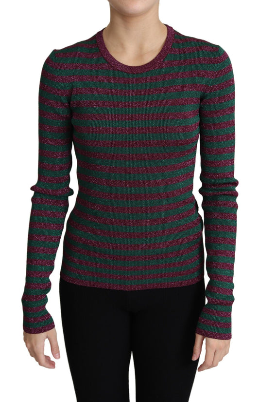 Dolce &amp; Gabbana Maglione girocollo a righe multicolor