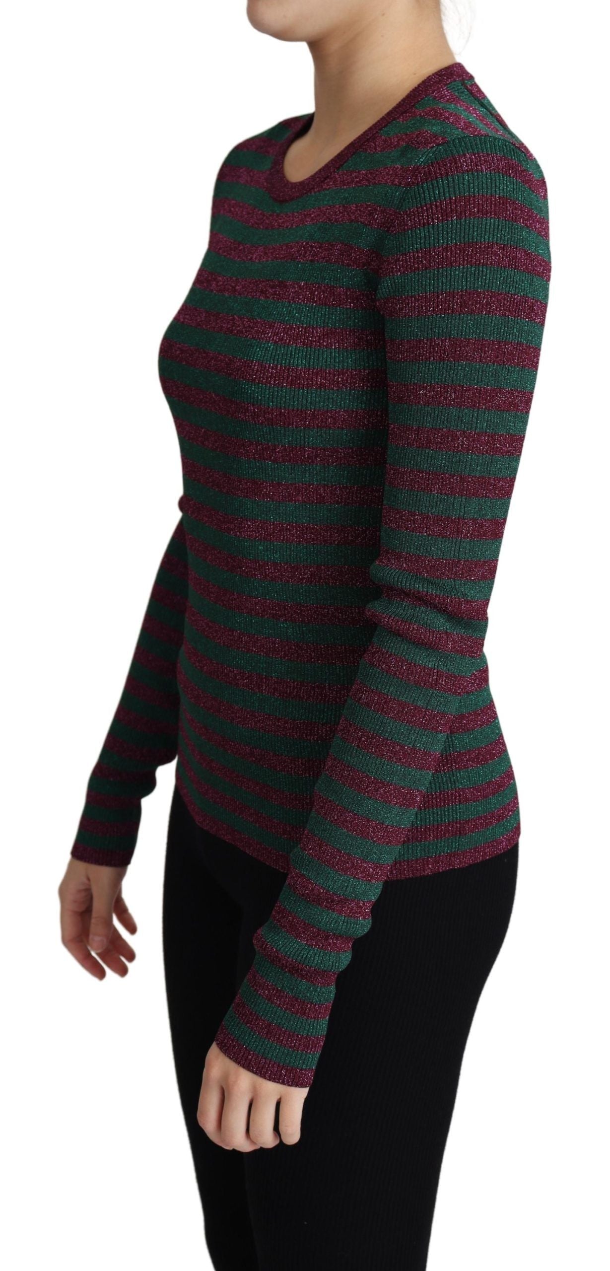 Dolce &amp; Gabbana Maglione girocollo a righe multicolor