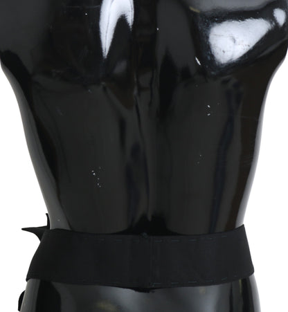 Dolce &amp; Gabbana Cintura larga Wai SATORIA con spilla in cristallo nero