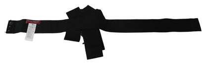 Dolce &amp; Gabbana Cintura larga Wai SATORIA con spilla in cristallo nero