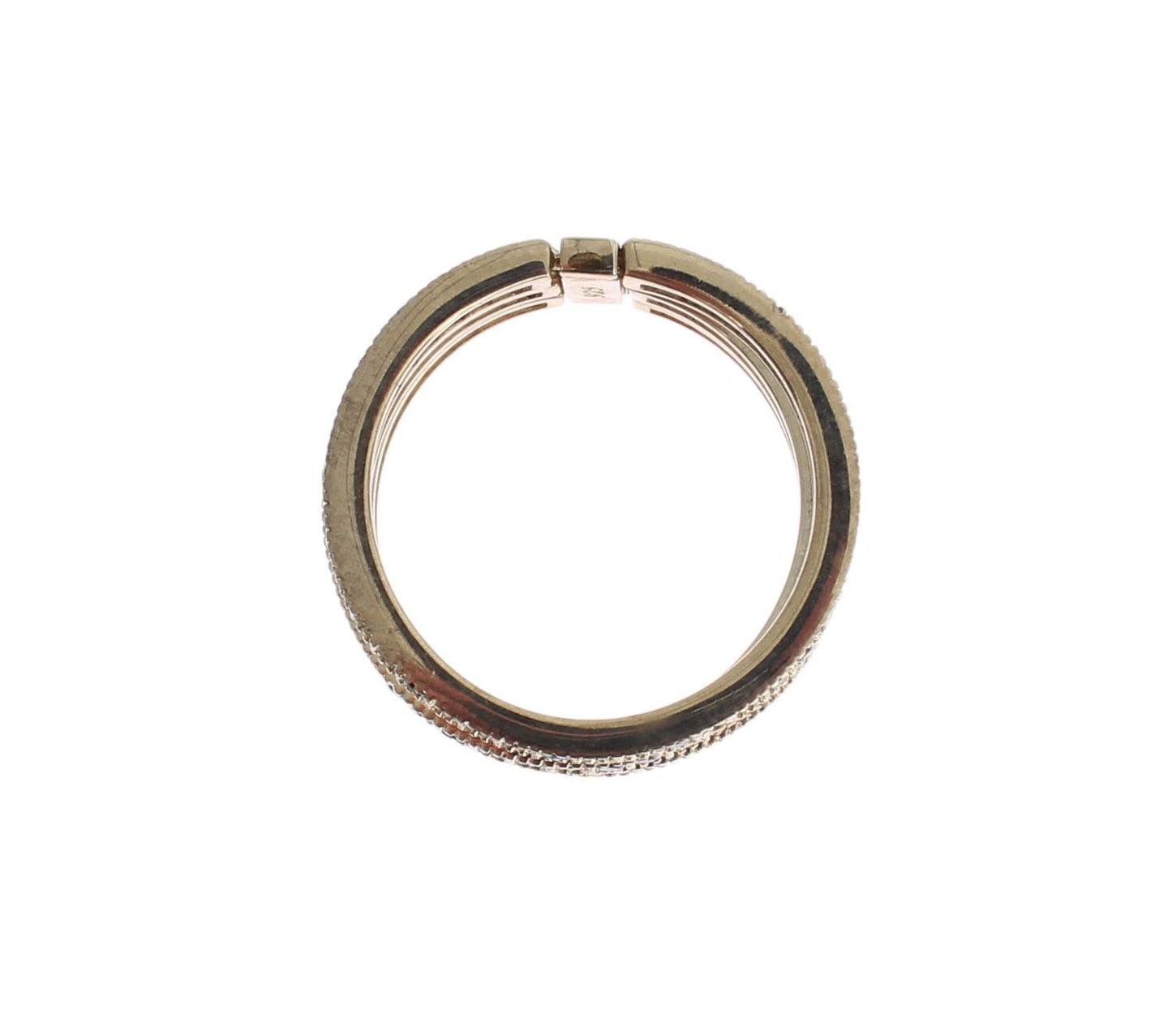 Anello da donna in argento sterling 925 con zirconi neri Nialaya