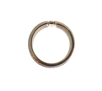 Anello da donna in argento sterling 925 con zirconi neri Nialaya