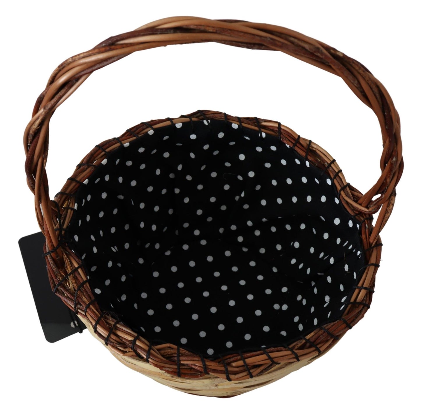 Borsa tote in vimini e rattan beige Dolce &amp; Gabbana