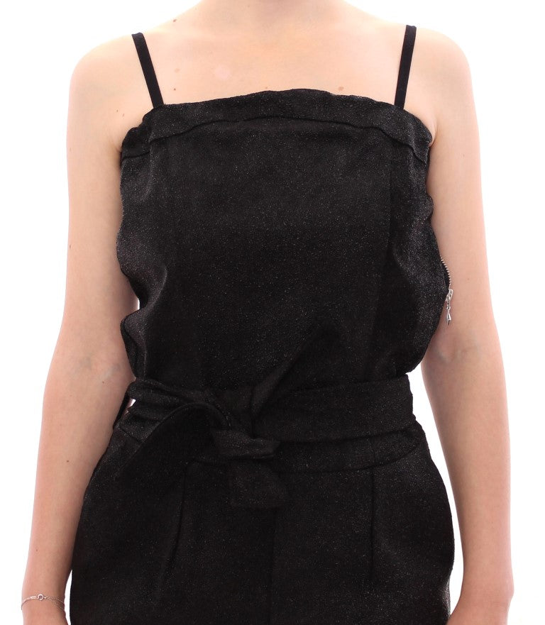 Tuta in pelle nera La Maison du Couturier
