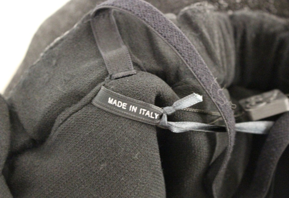 Tuta in pelle nera La Maison du Couturier