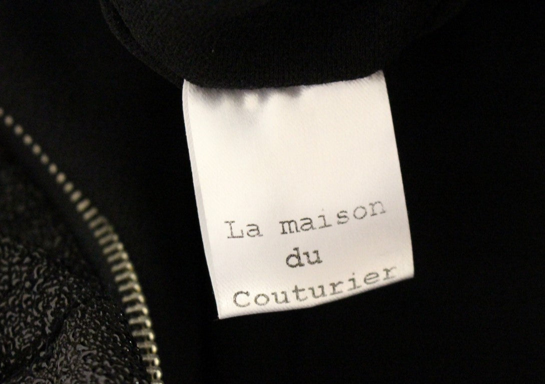 Tuta in pelle nera La Maison du Couturier