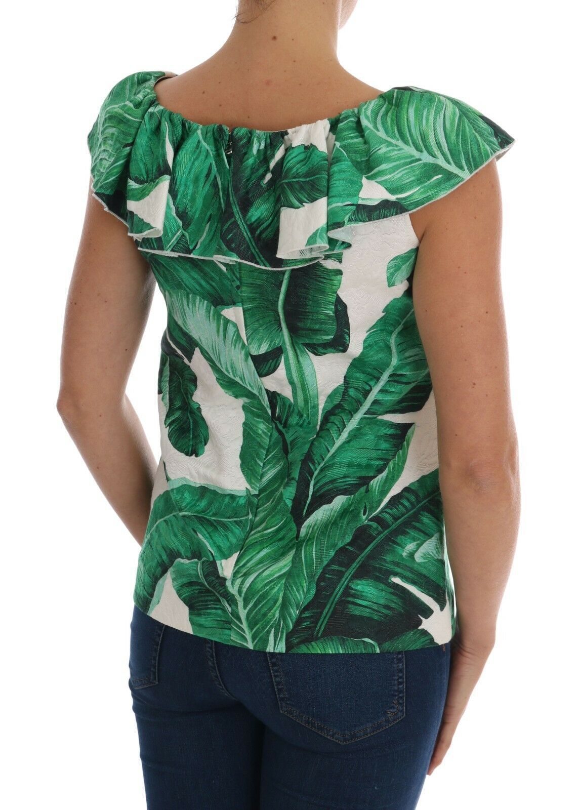 Dolce &amp; Gabbana - T-shirt con paillettes e ananas e banana