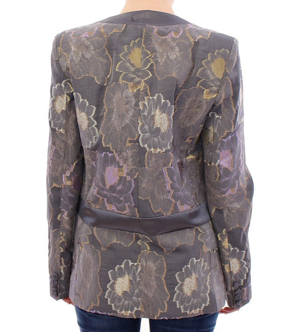 Roberto Fragata Blazer in cotone floreale seta multicolor