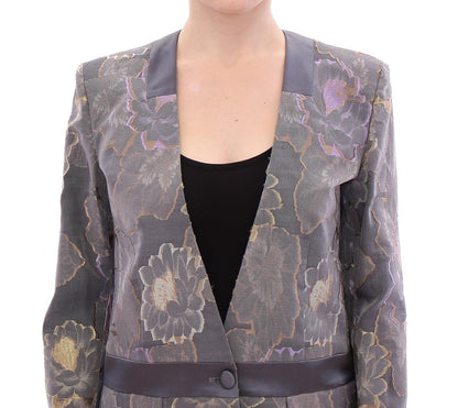 Roberto Fragata Blazer in cotone floreale seta multicolor