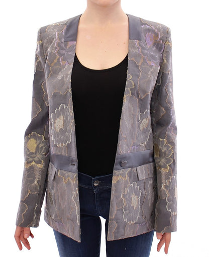 Roberto Fragata Blazer in cotone floreale seta multicolor