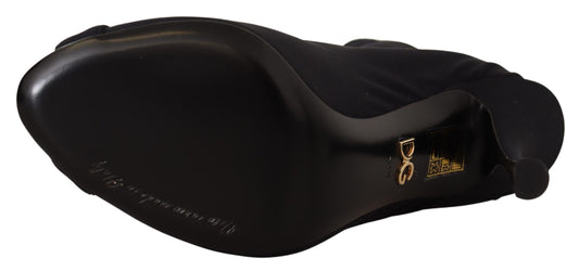Dolce &amp; Gabbana Stivaletti corti neri elasticizzati