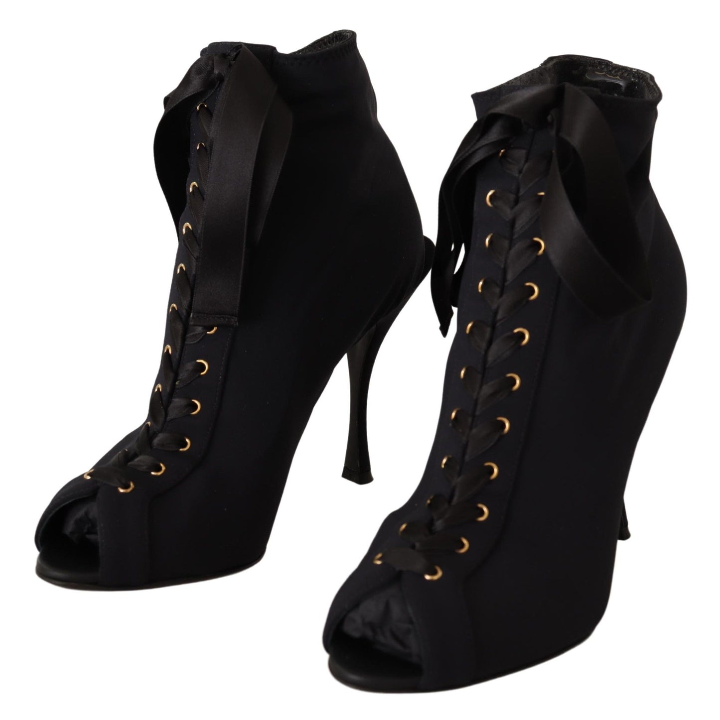 Dolce &amp; Gabbana Stivaletti corti neri elasticizzati