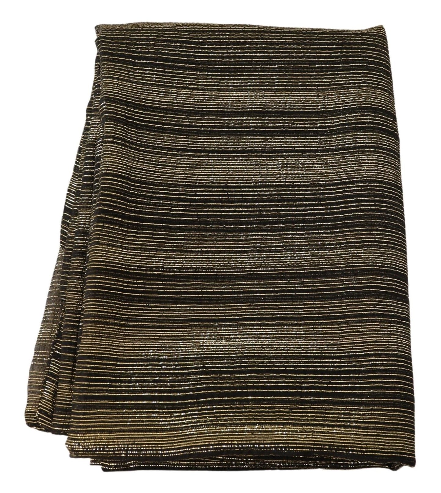 Sciarpa avvolgente in seta elasticizzata color oro metallizzato Dolce &amp; Gabbana