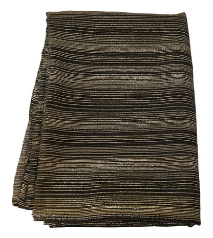 Sciarpa avvolgente in seta elasticizzata color oro metallizzato Dolce &amp; Gabbana