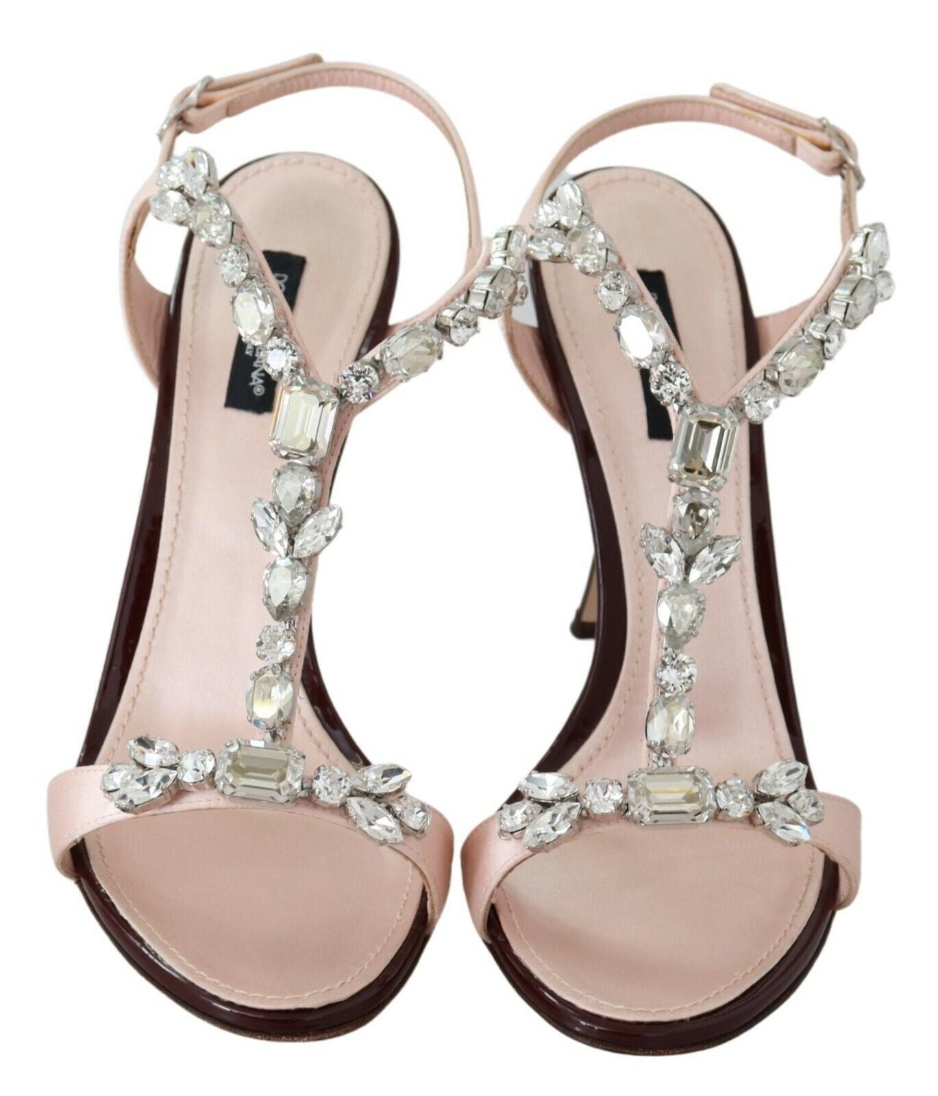 Sandali Keira con tacco e cristalli rosa Dolce &amp; Gabbana