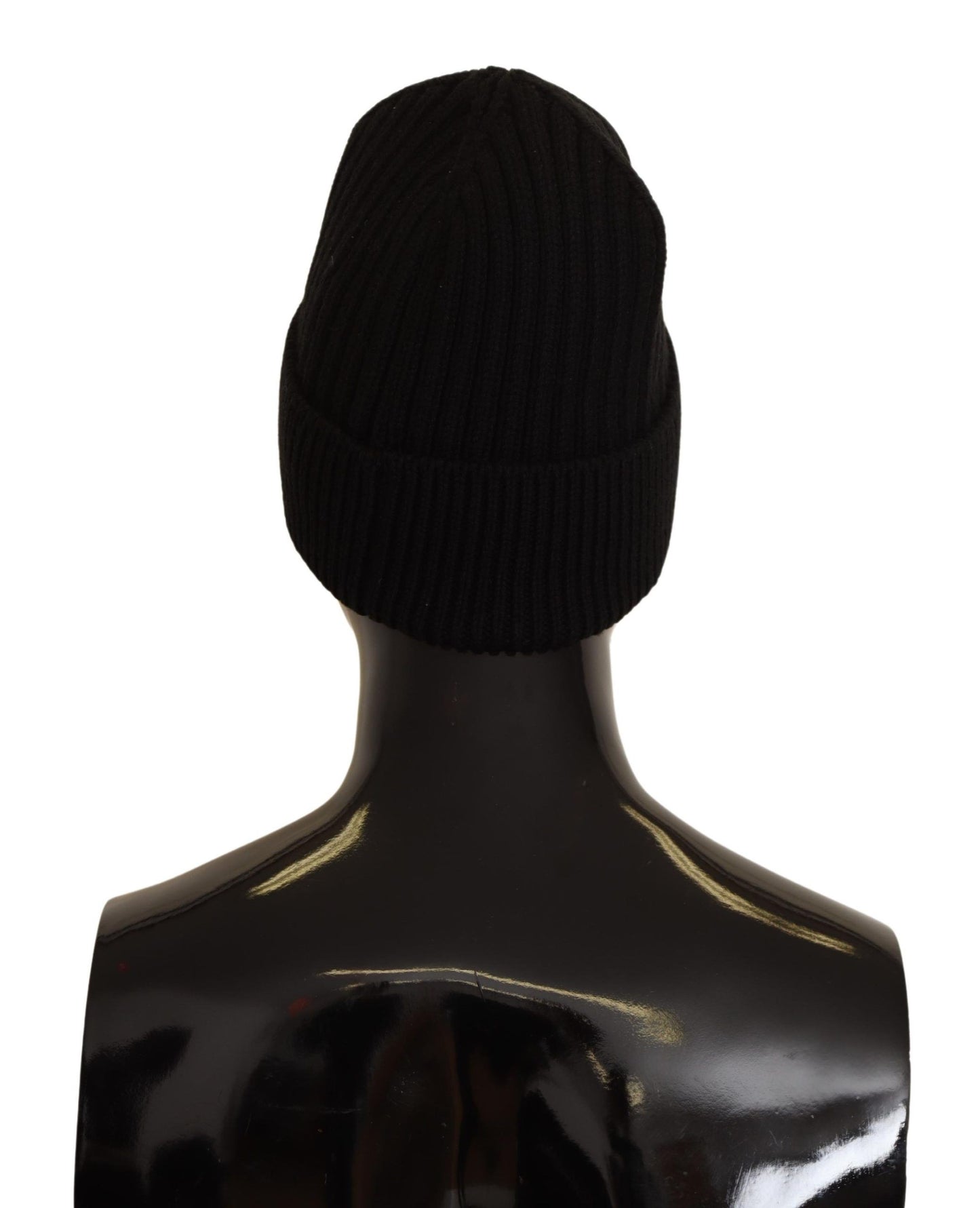 Cappello invernale da donna in maglia di lana nera Dolce &amp; Gabbana