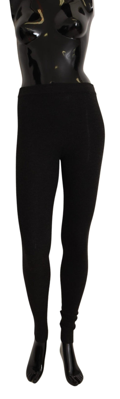 Calzini collant in cashmere grigio Dolce &amp; Gabbana