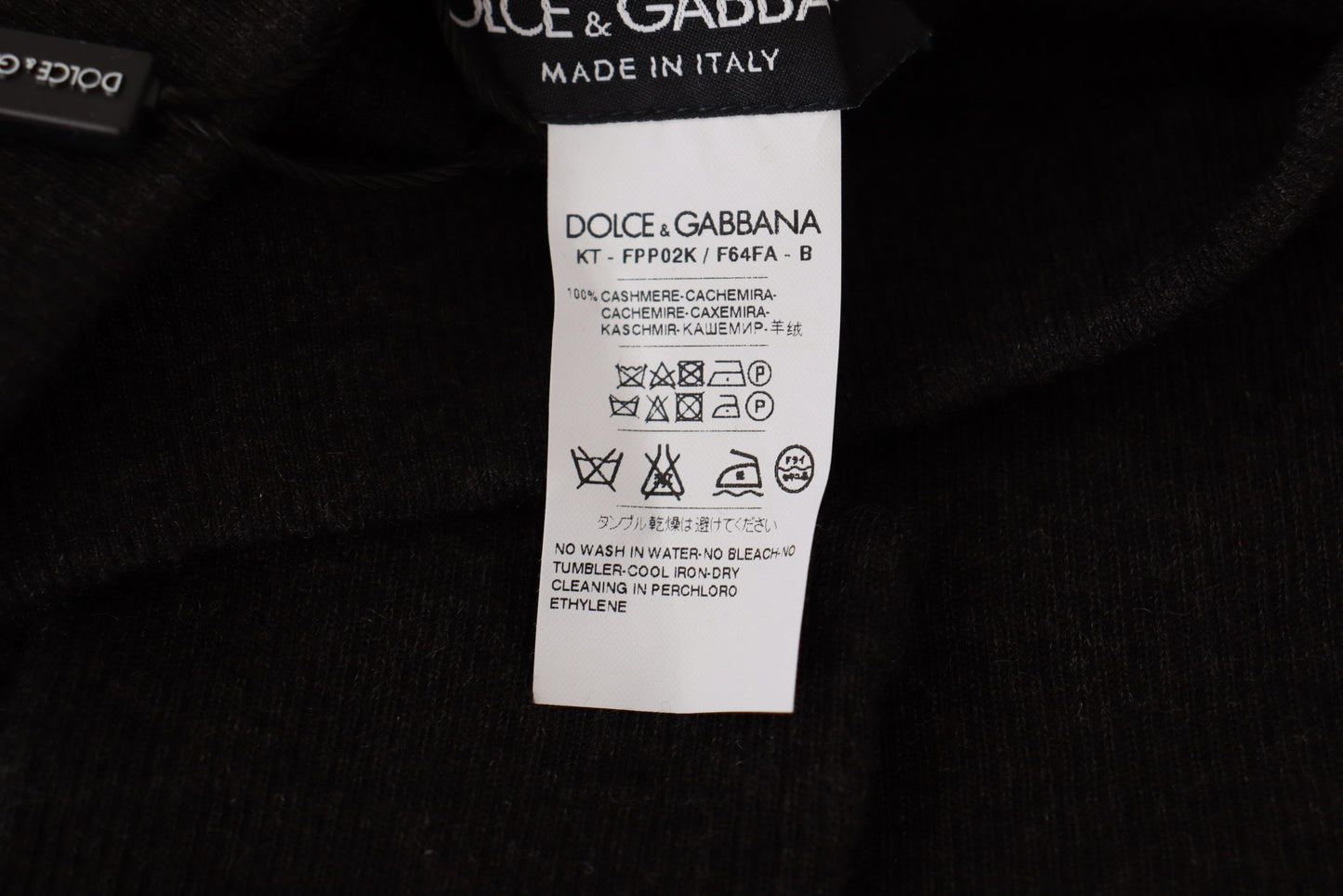 Calzini collant in cashmere grigio Dolce &amp; Gabbana