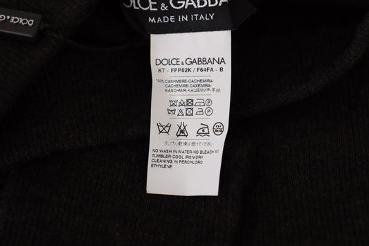 Calzini collant in cashmere grigio Dolce &amp; Gabbana