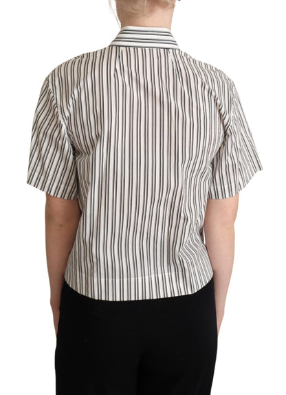 Dolce &amp; Gabbana Camicia a righe bianche e nere