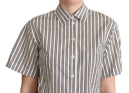Dolce &amp; Gabbana Camicia a righe bianche e nere