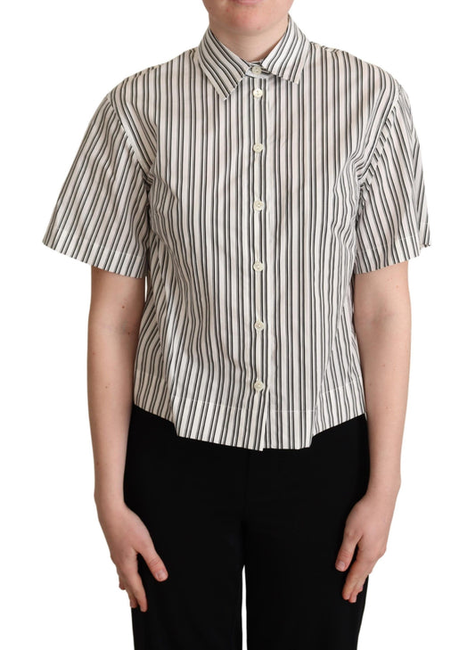 Dolce &amp; Gabbana Camicia a righe bianche e nere