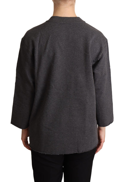Dolce &amp; Gabbana Maglione da donna grigio ricamato
