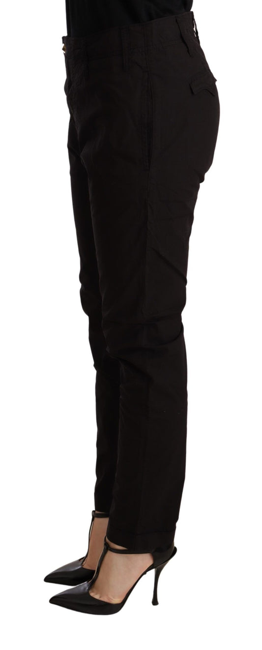 Pantaloni skinny larghi a vita media CYCLE neri