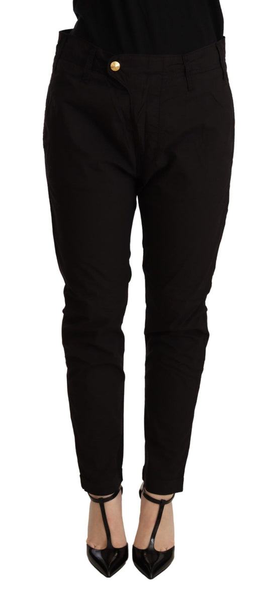 Pantaloni skinny larghi a vita media CYCLE neri