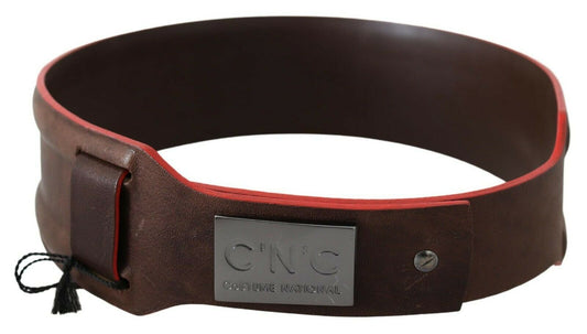 Cintura in vera pelle marrone scuro Costume National