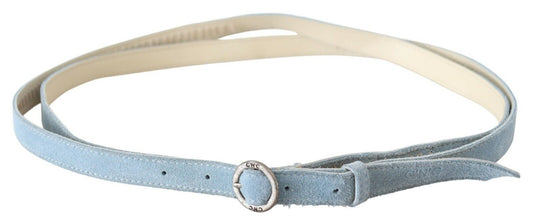 Cintura sottile in pelle blu Costume National