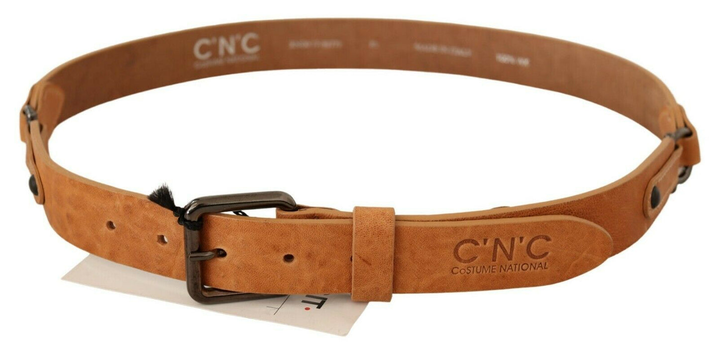 Cintura con fibbia marrone chiaro Costume National