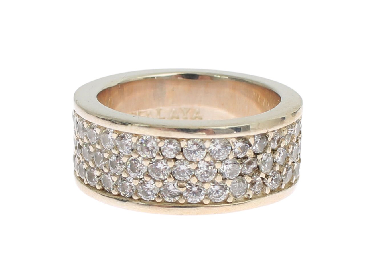 Anello da donna in argento Nialaya con zirconi cubici e argento sterling 925