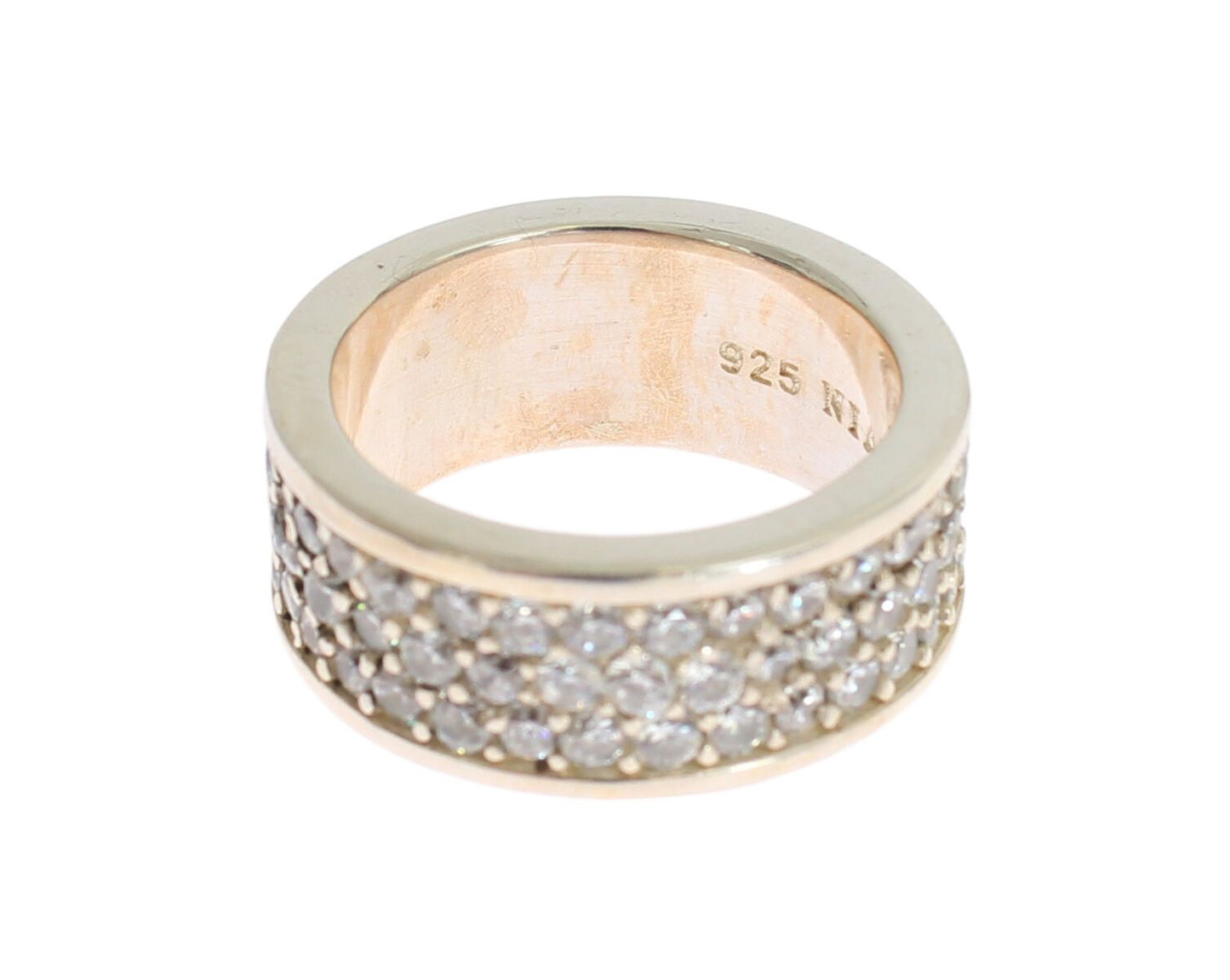 Anello da donna in argento Nialaya con zirconi cubici e argento sterling 925