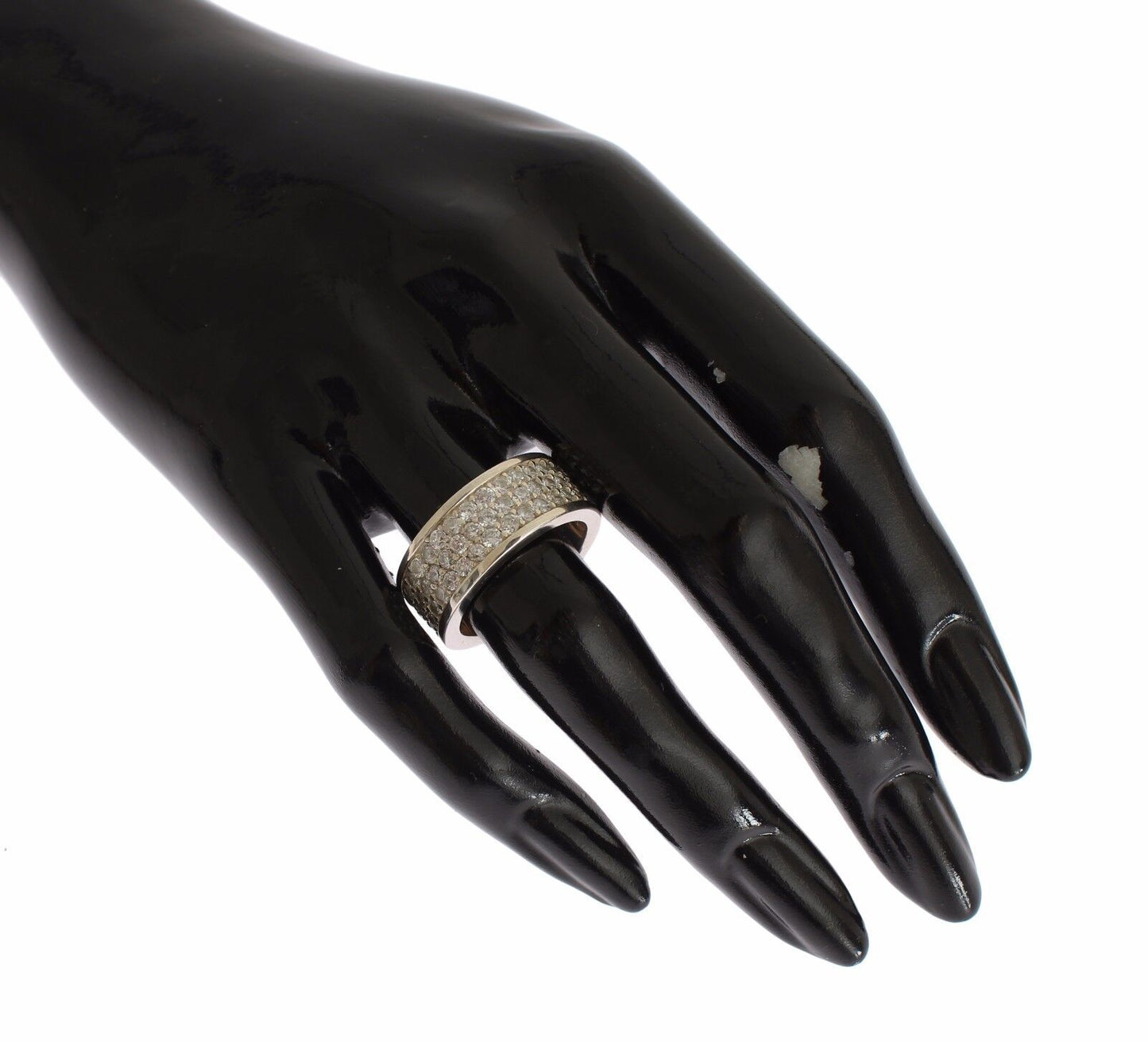 Anello da donna in argento Nialaya con zirconi cubici e argento sterling 925