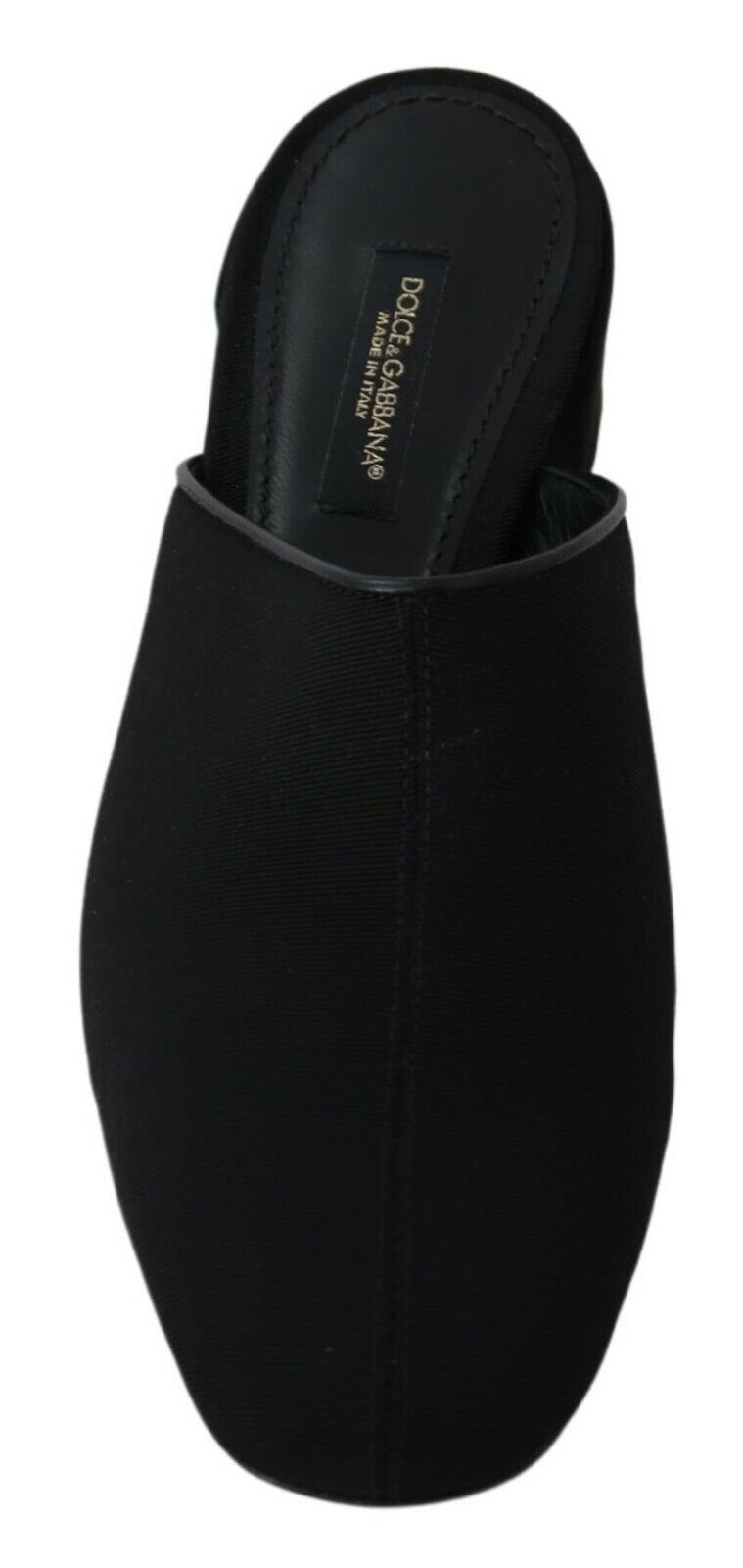 Sandali con zeppa in grosgrain nero Dolce &amp; Gabbana da donna