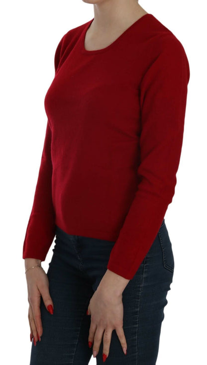 MILA SCHÖN Maglione girocollo rosso in cashmere