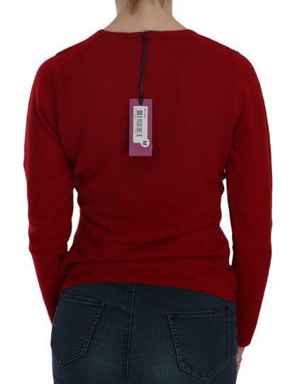 MILA SCHÖN Maglione girocollo rosso in cashmere