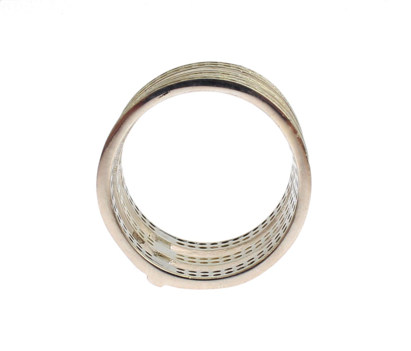 Anello da donna autentico Nialaya in argento sterling 925 con zirconi trasparenti