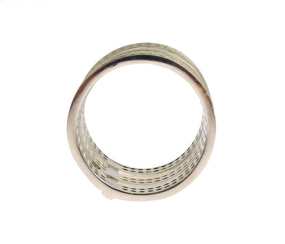 Anello da donna autentico Nialaya in argento sterling 925 con zirconi trasparenti