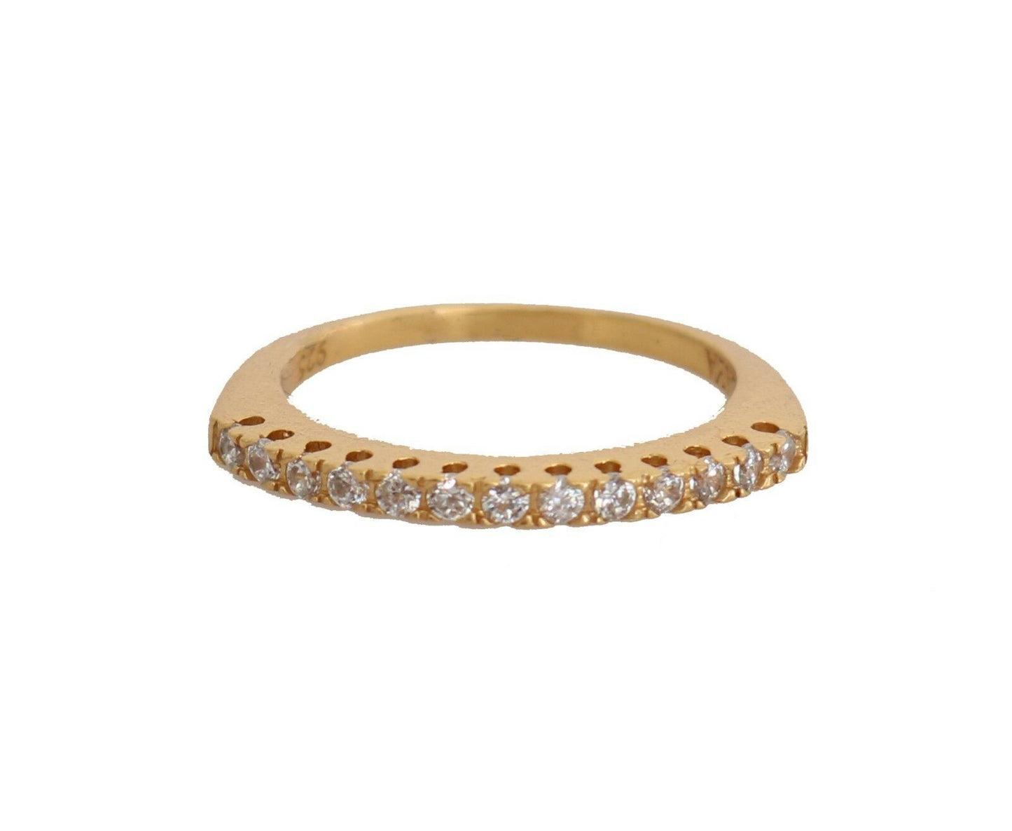 Anello in argento 925 con zirconi trasparenti Nialaya Gold da donna autentico