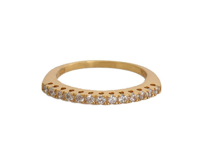 Anello in argento 925 con zirconi trasparenti Nialaya Gold da donna autentico