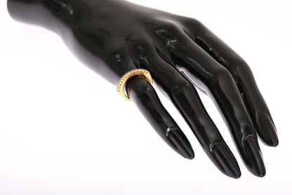 Anello in argento 925 con zirconi trasparenti Nialaya Gold da donna autentico