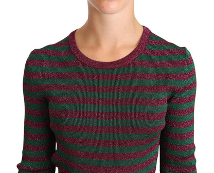 Dolce &amp; Gabbana Maglione girocollo a righe multicolor