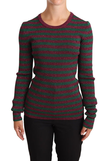Dolce &amp; Gabbana Maglione girocollo a righe multicolor