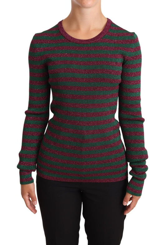 Dolce &amp; Gabbana Maglione girocollo a righe multicolor