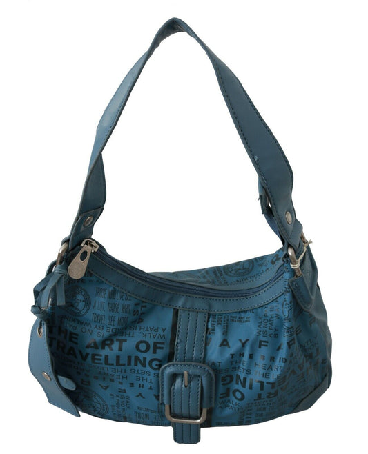 Borsa a spalla WAYFARER stampata da donna blu